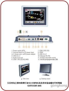 艾訊科技GOT5120T-845 專為工業(yè)物聯(lián)網(wǎng)打造的12.1寸高亮度無風(fēng)扇觸控平板計(jì)算機(jī)